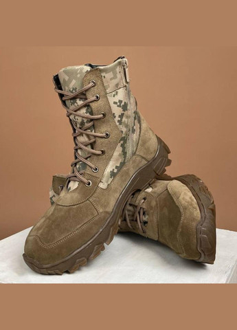 Зимние Мужские Тактические Берцы. 36-50р Койот. 100% Натуральная кожа! MBZM-1003 No Brand (301148413)