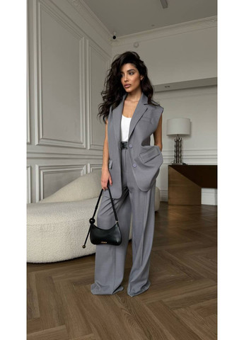 Женский костюм жилетка+палаццо из костюмки👉 Замеры в описании GD/GL Модний простір (364966815)