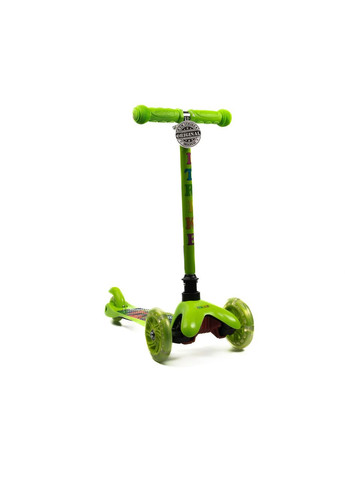 Самокат детский трехколесный Mini BB 3-040-GR1 со светящимися колесами Зеленый iTrike (354829538)