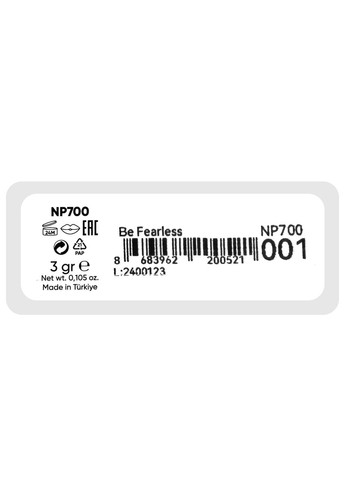 Помада для губ Limitless Kiss водостійка NP700, 001 Be FearLess Бежевий Neverti (367986576)