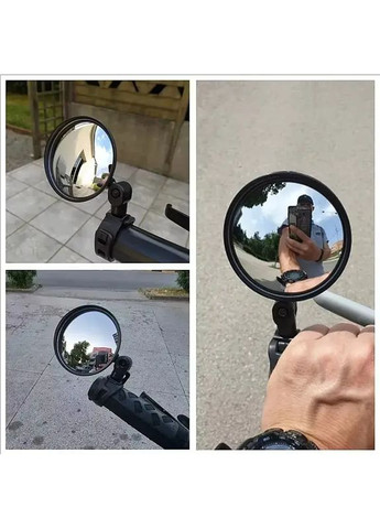 Дзеркало велосипедне заднього виду, бічне, на кермо ліве і праве, панорамне, на самокат, велосипед (0145) No Brand (366197902)
