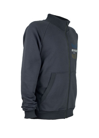 Костюм спортивний чоловічий Макс тринитка футер сірий грі з принтом Kharkiv Waves роз. 2XL 4PROFI (316090832)