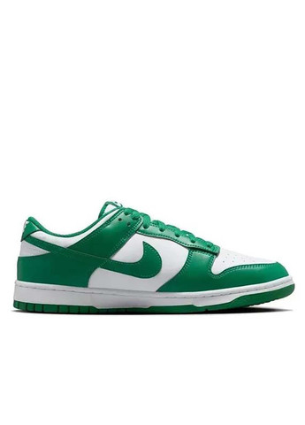 Зеленые демисезонные мужские кроссовки dunk low retro зеленый Nike