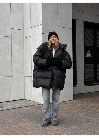 Черная куртка transformer удлиненная цвет черный рейнс milirud