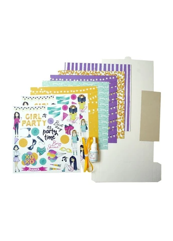 Набор для создания pop-up открытки "Party Girl" FDGCK-052, 14 x 16 см Fabrika Decoru (368824494)