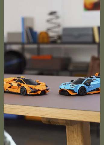 Конструктор Speed Champions Lamborghini Revuelto и Huracán STO, 607 деталей цвет разноцветный ЦБ-00282674 Lego (346392850)