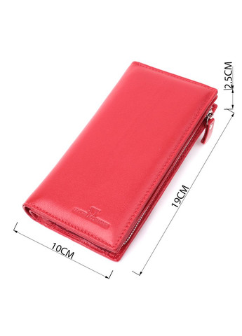 Яскравий гаманець-клатч для стильних жінок із натуральної шкіри червоний 22533 st leather (329198516)