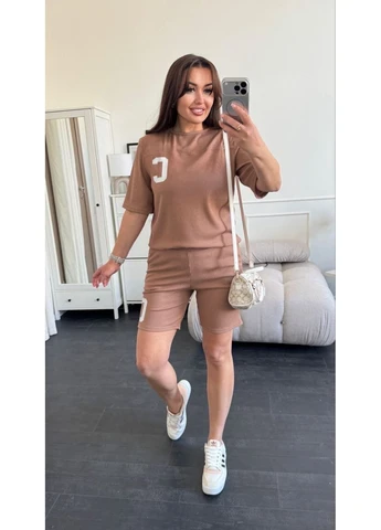 Костюм літній жіночий в рубчик Fashion (392466519)