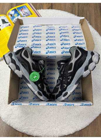 Черные демисезонные кроссовки мужские asics gel nyc black silver асикс гель нюк No Brand