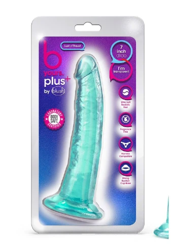 Фаллоимитатор реалистичный на присоске B Yours Plus мятный, 19 х 3.8 см Blush (298919303)
