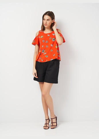 Помаранчева блуза в квітковий принт C&A