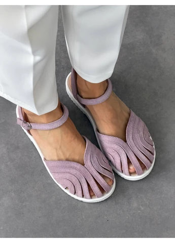 Лиловые лиловые сандалии No Brand