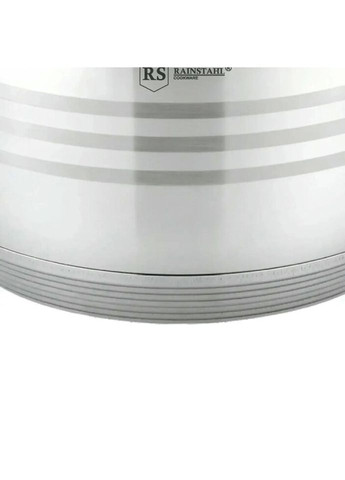 Каструля з кришкою RS-СS-2119-24 24 см 6.5 л сріблястий Rainstahl (319551157)
