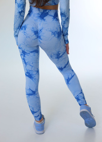 Женский спортивный костюм тай-дай голубой (70007) FitFiesta (328931678)