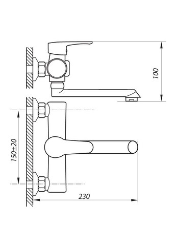 Змішувач для ванни PUD3 146 білий (ZX2910) Zerix (315152283)