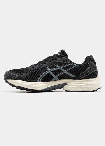 Чорні Осінні кросівки чоловічі і жіночі asics gel-1130 black grey white | асікс гель 1130 чорні No Brand