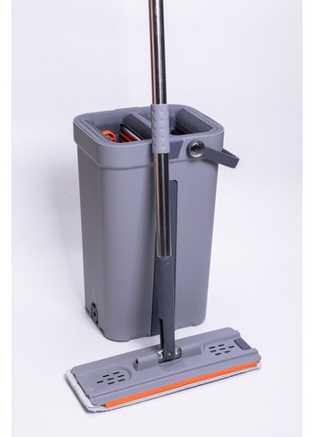 Телескопическая швабра с плоской насадкой и ведро для мытья пола и отжима комплект для уборки ProDobro (364192800)