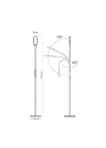 LED торшер белый TF07W 14W 3000-5500K (VL-TF07W) Videx (322195424)