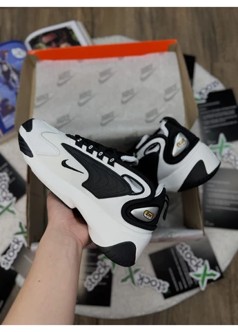 Белые демисезонные кроссовки мужские nike zoom 2k, black/white найк зум 2к белые No Brand