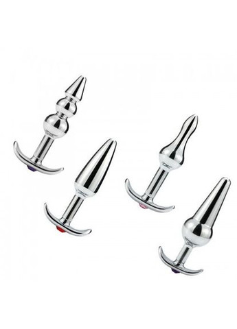 Анальна пробка сталева якір для початківців зручна ICE HOOK 4 Model A металева Модель З (90х25 мм) Focus (303878744)