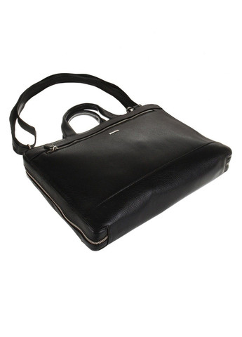 Шкіряна сумка-портфель 1347-011 чорна Desisan (282719253)