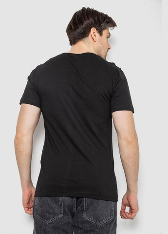 Чорна футболка чоловіча однотонна базова Andi 244R2408