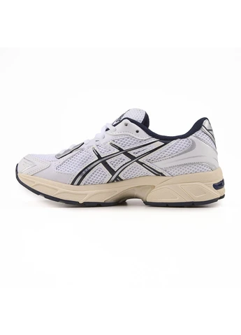 Белые демисезонные кроссовки мужские asics gel-1130 white black beige асикс гель 1130 белые No Brand