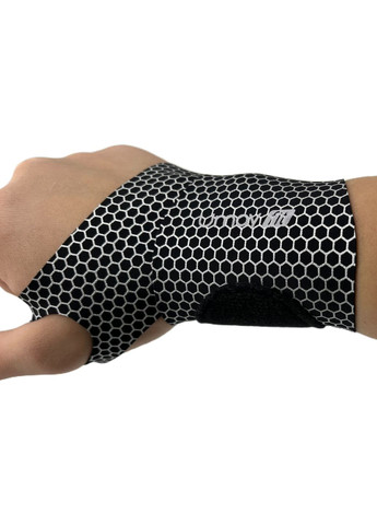Бандаж на зап'ястя універсальний чорно-білий Umay (317956003)