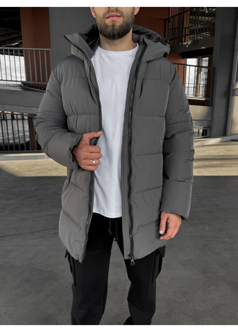 Графитовый зимний Пуховик Vakko