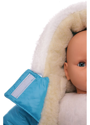 Чоловічок на хутрі для хлопчика без логотипу блакитний 74 см (51185) BABYKROHA (297197496)