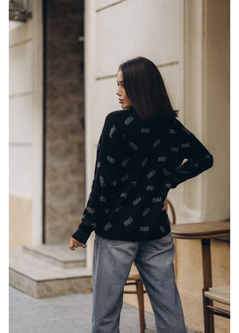 Черный женский свитер турция Osoblyva