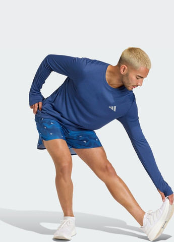 Синяя лонгслив adi365 running essentials adidas