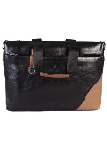 Сумка для ноутбука из искусственной кожи 30923 черная. No Brand (370848403)