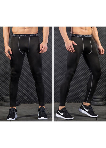 Черные демисезонные мужской комплект для тренировок, спортивные шорты + леггинсы для спортзала и фитнеса China