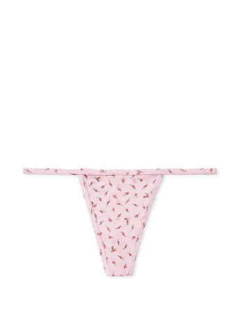 Трусики стринги жіночі V-Thong Рожеві Victoria's Secret (322020512)