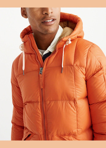 Оранжевая демисезонная пуховик мужской - зимний пуховик 10300 af4979m Abercrombie & Fitch