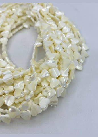 Перламутр на нитці без замка 10х10 мм 40 см No Brand (321963927)