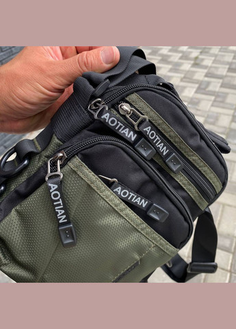 Чоловіча сумка барсетка через плече повсякденна месенджер Commander green mini JP (304971277)