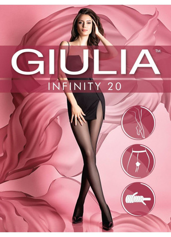 Колготки без шортиков Infinity 20 den (nero-3) Giulia (286844884)