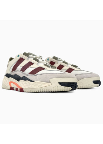КРОСІВКИ ЖІНОЧІ ADIDAS NITEBALL BEIGE / BORDO / GREEN АДІДАС НАЙТБОЛ No Brand сірі демісезони (367175592)