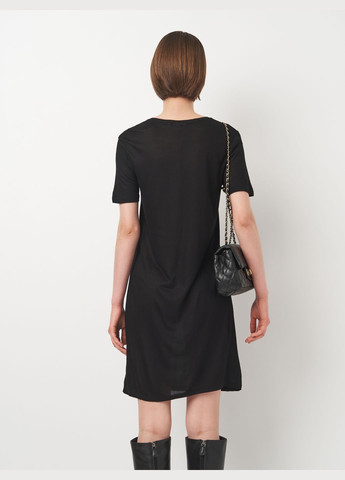 Чорна кежуал сукня-футболка оверсайз H&M однотонна