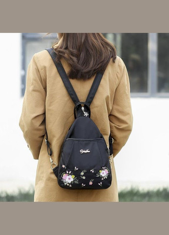 Рюкзак женский с вышивкой Black S Italian Bags (291882958)