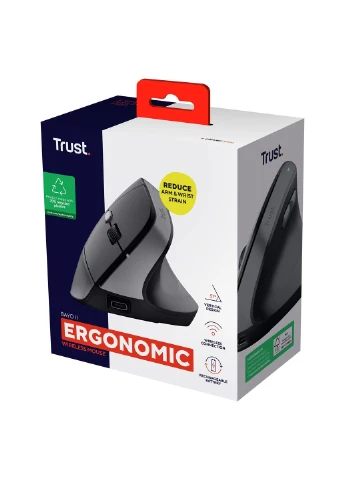 Мишка (25145) Trust Bayo 2 Ergonomic Wireless/USB-A Black (295929475)