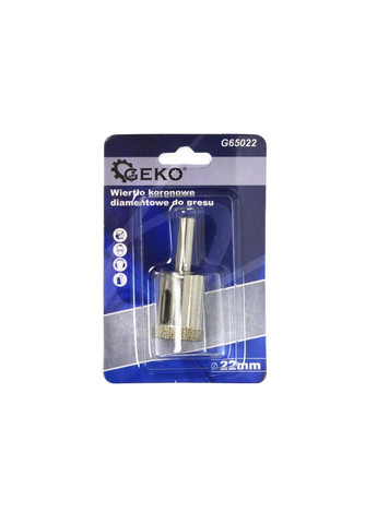 Коронка алмазна скла/кераміки " " 22мм Geko (313400087)