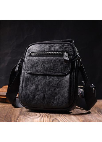 Сумка планшет через плечо для документов и для телефона мужская из натуральной кожи средняя Черный 37002 Vintage (361660307)