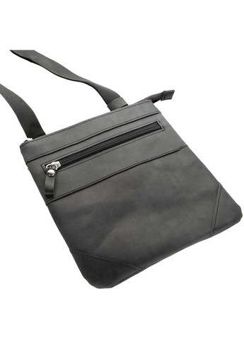 Шкіряна сумка крос боді чоловіча месенджер через плече чорна 11024 Shvigel (329195225)