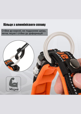 Нашийник для собак TLC50121, світловідбивний для середніх і великих порід собак, Чорний/Червоний L Truelove (299915384)