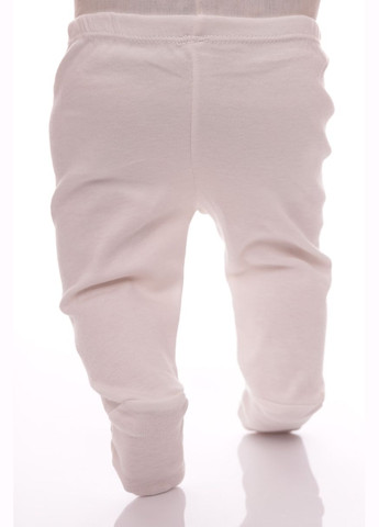 Білий демісезонний комплект для новонародженої дівчинки з трояндочкою трикотажний білий 62 см (33038) BABYKROHA