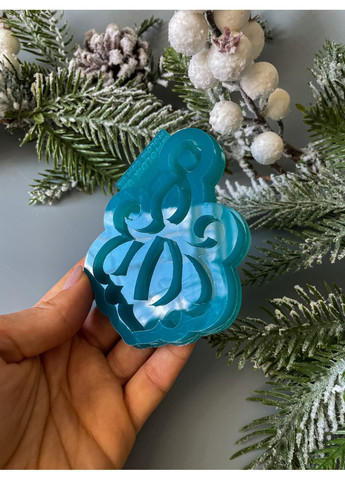 Молд Вензель широк для новогодних игрушек на елку силиконовая форма для эпоксидной смолы No Brand (370566746)