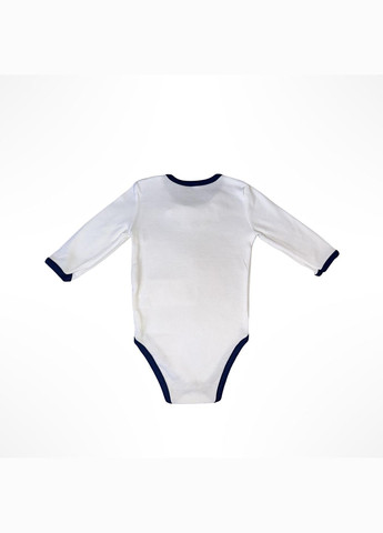 Детское боди для мальчика с длинным рукавом 68-92 см Белый (0438) Nicol (337696670)